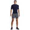 image:imageUnder Armour Mens HeatGear Armour Comp Mock Short Sleeve TShirtMidnight Navy 410White
