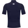 image:imageUnder Armour Mens HeatGear Armour Comp Mock Short Sleeve TShirtMidnight Navy 410White