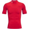 image:imageUnder Armour Mens HeatGear Armour Comp Mock Short Sleeve TShirtRed 600White
