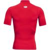 image:imageUnder Armour Mens HeatGear Armour Comp Mock Short Sleeve TShirtRed 600White