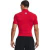 image:imageUnder Armour Mens HeatGear Armour Comp Mock Short Sleeve TShirtRed 600White