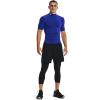 image:imageUnder Armour Mens HeatGear Armour Comp Mock Short Sleeve TShirtRoyal 400White