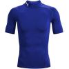 image:imageUnder Armour Mens HeatGear Armour Comp Mock Short Sleeve TShirtRoyal 400White