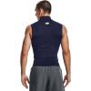 image:imageUnder Armour Mens HeatGear Armour Compression Mock SleevelessMidnight Navy 410White