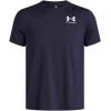 image:imageUnder Armour Mens HeatGear Fitted Short Sleeve T Shirt410 Midnight Navy   White