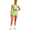 image:imageUnder Armour Womens HeatGear Armour Shorty ShortsMorph Greenwhite