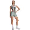 image:imageUnder Armour Womens HeatGear Armour Shorty ShortsSilica GreenWhite