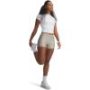 image:imageUnder Armour Womens HeatGear Armour Shorty ShortsTimberwolf TaupeSummit White
