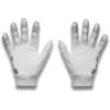 image:imageUnder Armour Youth Blur Football Gloves100 White  White  Metallic Silver