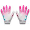 image:imageUnder Armour Youth Blur Football Gloves101 White  Pink Rave  Fresco Blue