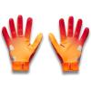 image:imageUnder Armour Youth Blur Football Gloves825 Blaze Orange  Red  Metallic Silver