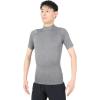image:imageUnder Armour Mens HeatGear Armour Comp Mock Short Sleeve TShirtCarbon Heather 090Black