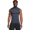 image:imageUnder Armour Mens HeatGear Armour Compression Mock Sleeveless044 Downpour Gray   White