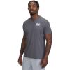 image:imageUnder Armour Mens HeatGear Fitted Short Sleeve T Shirt025 Castlerock   White