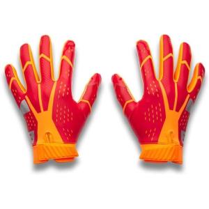 image:imageUnder Armour Blur Football Gloves825 Blaze Orange  Red  Metallic Silver