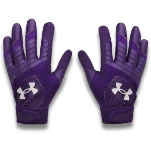 image:imageUnder Armour Boys Youth Clean Up Baseball Gloves500 Purple  Purple  White