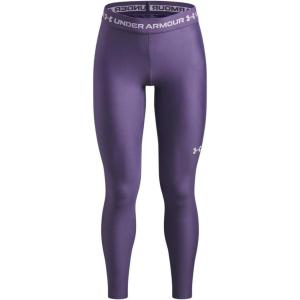 image:imageUnder Armour Girls HeatGear Leggings520 Purple Luxe   White