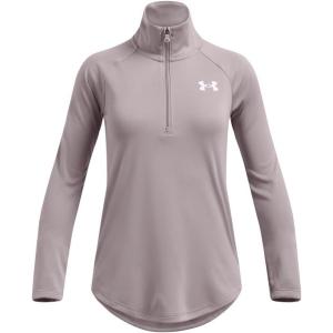 image:imageUnder Armour Girls Tech Graphic Half Zip Hoodie015 Tetra Gray   White