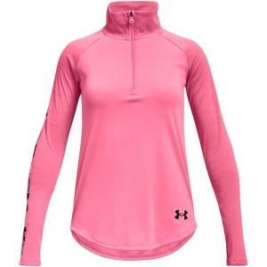 image:imageUnder Armour Girls Tech Graphic Half Zip HoodieCerise 653Black