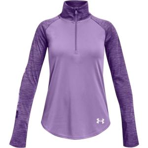 image:imageUnder Armour Girls Tech Graphic Half Zip HoodieVivid Lilac 560White