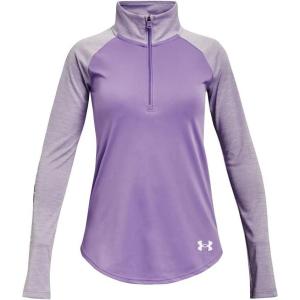 image:imageUnder Armour Girls Tech Graphic Half Zip HoodieVivid Lilac 561White