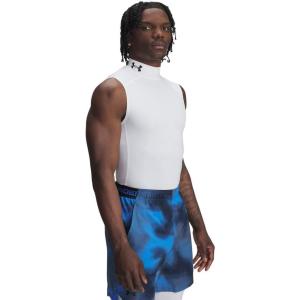 image:imageUnder Armour Mens HeatGear Armour Compression Mock SleevelessWhite 100Black