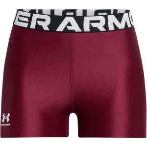 image:imageUnder Armour Womens HeatGear Armour Shorty ShortsCardinalWhite