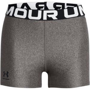 image:imageUnder Armour Womens HeatGear Armour Shorty ShortsCharcoal Light HeatherBlack