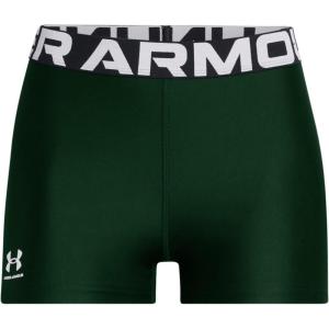 image:imageUnder Armour Womens HeatGear Armour Shorty ShortsForest GreenWhite