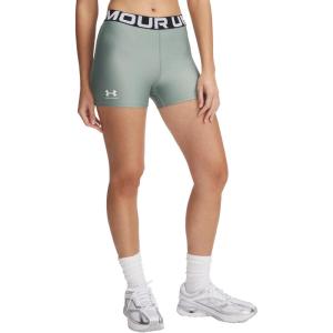 image:imageUnder Armour Womens HeatGear Armour Shorty ShortsSilica GreenWhite