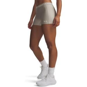 image:imageUnder Armour Womens HeatGear Armour Shorty ShortsTimberwolf TaupeSummit White