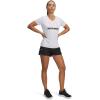 image:imageUA Tech Play Up Womens 3 Loose Fit Shorts001 Black   White