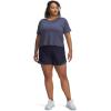 image:imageUA Tech Play Up Womens 3 Loose Fit Shorts410 Midnight Navy   Downpour Gray