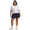 image:imageUA Tech Play Up Womens 3 Loose Fit Shorts410 Midnight Navy   White
