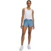 image:imageUA Tech Play Up Womens 3 Loose Fit Shorts418 Blue Smoke   White