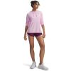 image:imageUA Tech Play Up Womens 3 Loose Fit Shorts505 Purple Gemini   Stellar Pink