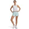 image:imageUA Tech Play Up Womens 3 Loose Fit Shorts703 Refresh Mint   White