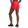 image:imageUA Tech Play Up Womens 3 Loose Fit Shorts713 Racer Red   Black