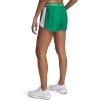 image:imageUA Tech Play Up Womens 3 Loose Fit ShortsTeam Kelly GreenBlackWhite