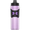 image:imageUnder Armour 28oz Playmaker Squeeze Insulated 2  Sports Water Jug Leak Resistant for Baseball Football amp More Black Steel CamoLight Purple