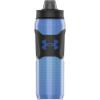 image:imageUnder Armour 28oz Playmaker Squeeze Insulated 2  Sports Water Jug Leak Resistant for Baseball Football amp More Black Steel CamoRoyal Dash