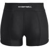 image:imageUnder Armour Girls Utility Softball Slider Shorts001 Black   White