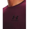 image:imageUnder Armour Mens UA Sportstyle Left Chest Short Sleeve ShirtDark Maroon 602Black