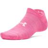 image:imageUnder Armour Unisex Adult Essential No Show Socks 6Pairs672 Super Pink  White  White