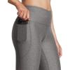 image:imageUnder Armour Womens HeatGear Armour High Waisted Ankle NoSlip Leggings020 Charcoal Light Heather   Black