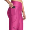 image:imageUnder Armour Womens HeatGear Armour High Waisted Ankle NoSlip Leggings686 Astro Pink   Black