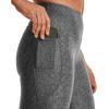 image:imageUnder Armour Womens HeatGear Armour High Waisted Ankle NoSlip LeggingsCharcoal Light Heather 019White