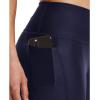 image:imageUnder Armour Womens HeatGear Armour High Waisted Ankle NoSlip LeggingsMidnight Navy 410White