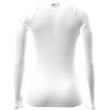 image:imageUnder Armour Womens HeatGear Compression LongSleeve TShirt101 White   Halo Gray