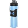 image:imageUnder Armour 28oz Playmaker Squeeze Insulated 2  Sports Water Jug Leak Resistant for Baseball Football amp More Black Steel CamoCarolina Blue